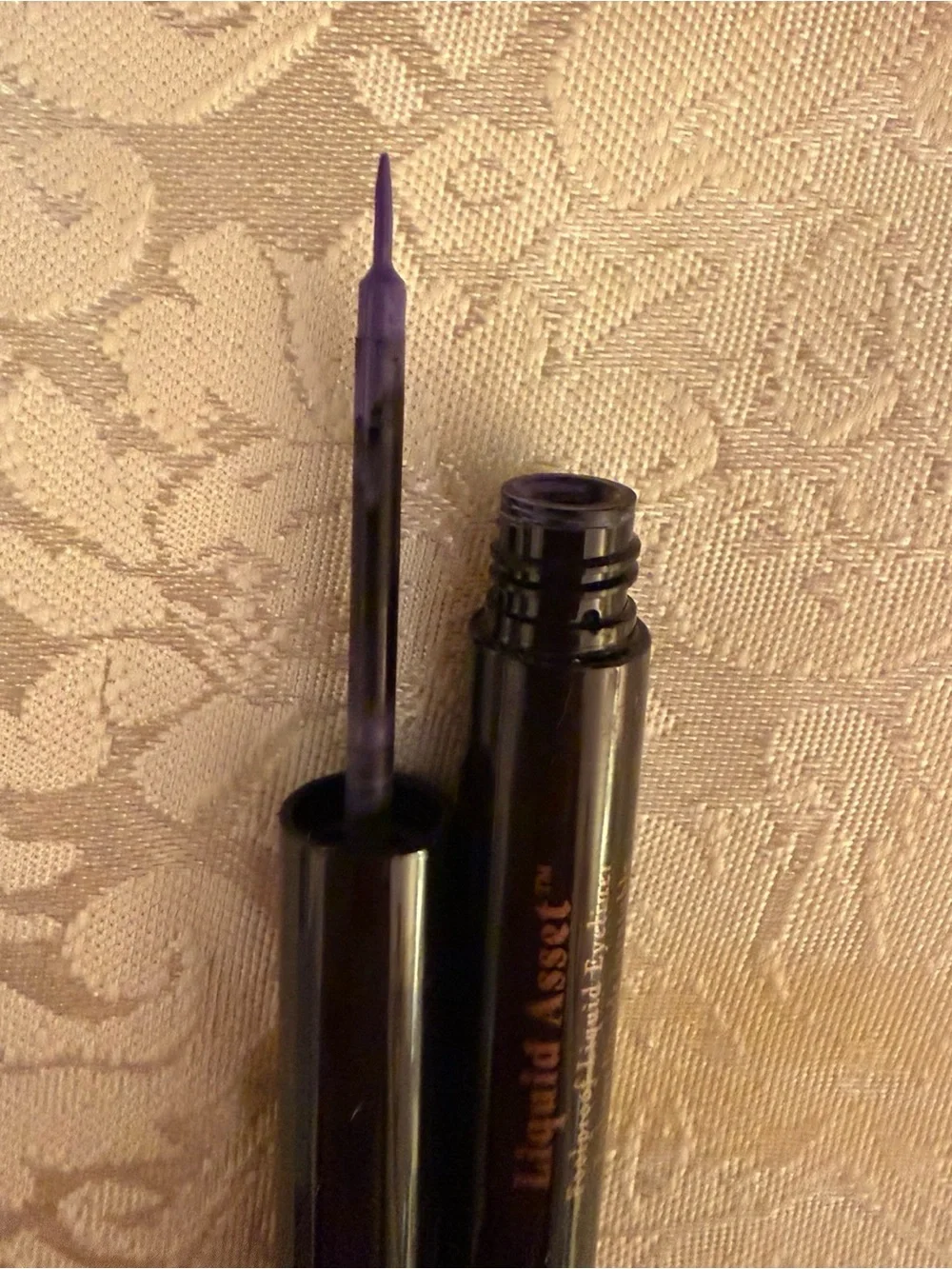 pley Liquid Asset Foolproof Liquid Eyeliner Waterproof Matte Purple 0.05 oz